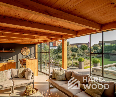 Застекленная беседка для дачи №26 - фото 1486