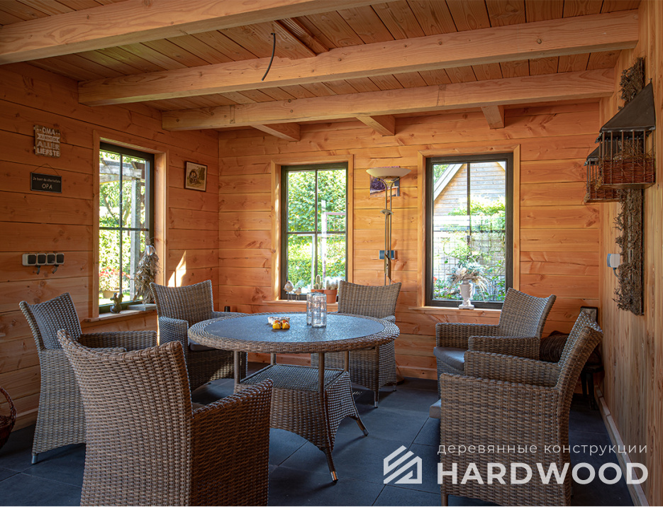 Беседка в стиле лофт для дачи №21 - фото 1442