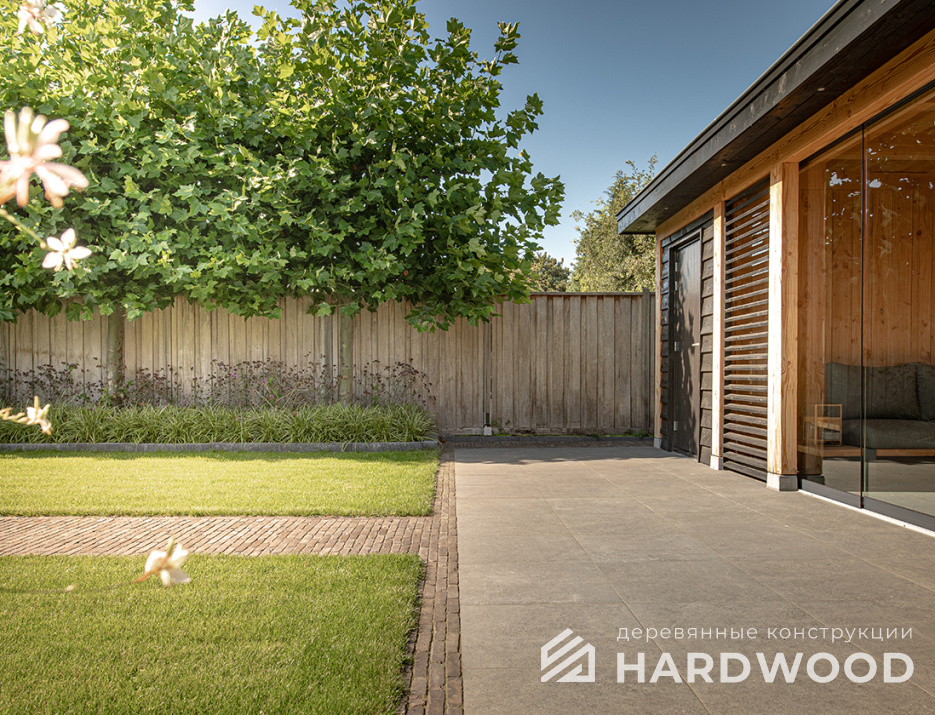 Беседка с печью хайтек №22 - фото 1448