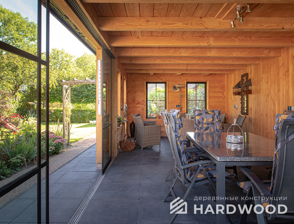 Беседка в стиле лофт для дачи №21 - фото 1441