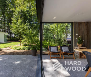 Закрытая беседка с барбекю и остеклением №6 - фото 1346