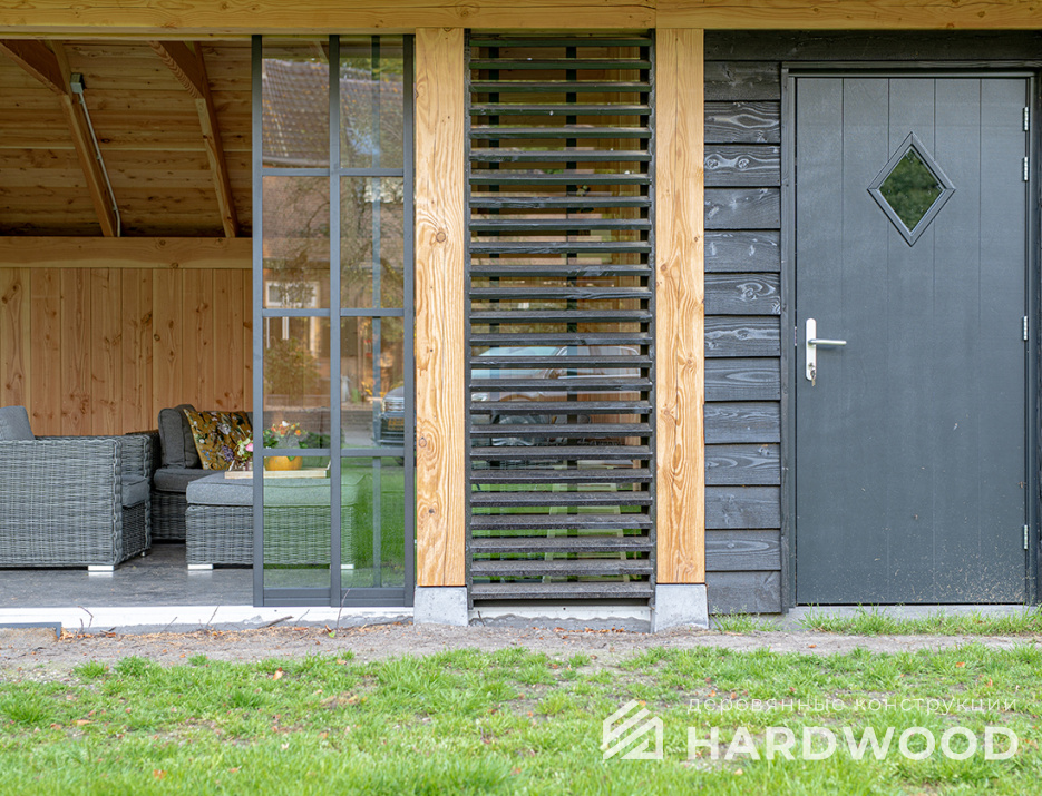 Всесезонная беседка с дровником №24 - фото 1462