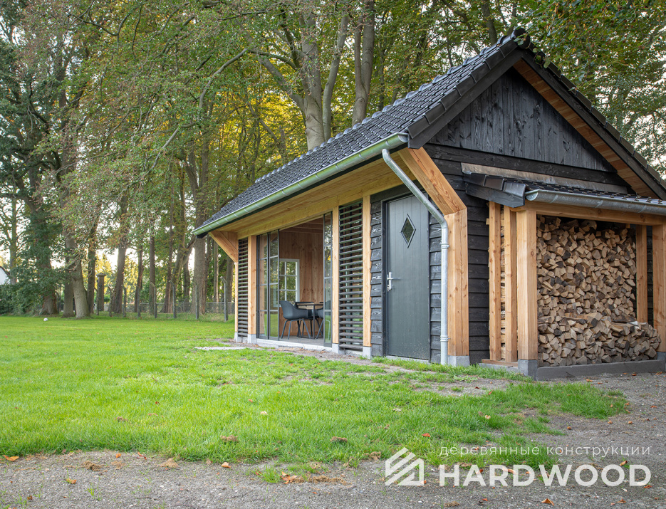 Всесезонная беседка с дровником №24 - фото 1455